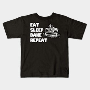 Eat-Sleep-Bake-Repeat Kids T-Shirt